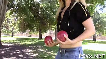 Newly legal teen 18+ gets down with hardcore POV sucking action.