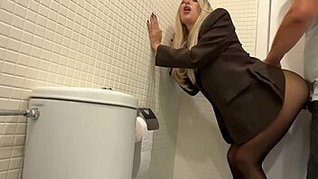 boss fucked me with big dick through pantyhose on work desk