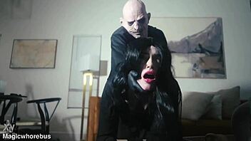 intense addams family cosplay fuck in magicwhorebus
