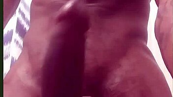 Late nights stroking monster cock early