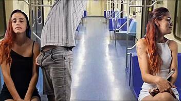 Public Bus Creampie on Passenger’s Chest in Bold Outdoor Scene
