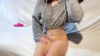 Teen In Fleece Masturbating To Orgasm With Dildo Small 18+ Tits Ass Wife Toys Babe Amateurs Girlfriend Tits