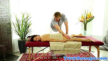 Massaged Babe Pounded Doggystyle on All Fours in Wild Session