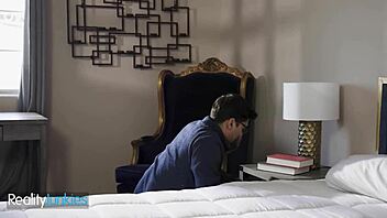 Realityjunkies - Horny Stepson Spreads Stepmoms Legs And Fucks Her Hard In Missionary