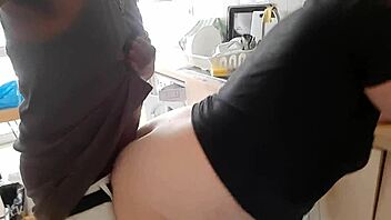 Bold Quick Fuck In Kitchen With Big Black Cock Babe