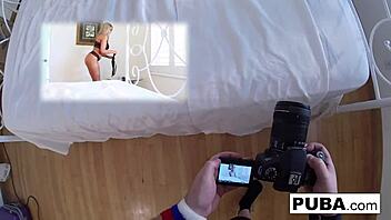 Hey, watch Brooklyn slide purple toy into her pink pussy?