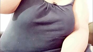 I-I can't stop staring at Indian babe's horny big tits