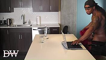 Can this redhead handle the huge black cock?