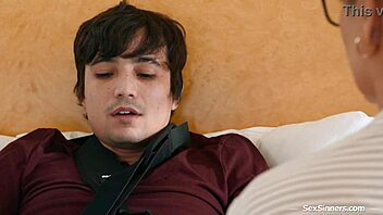 TEACHER GIVES STUDENT A HELPING HANDJOB AND TITTY FUCK