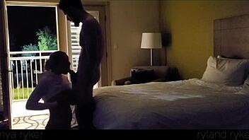 HOT YOUNG SLUT FUCKED HARD IN MOTEL WITH DOOR OPEN!