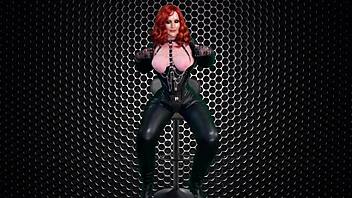 Granny Carmen struggles with huge toy before real cock saves day