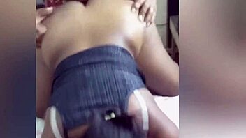 Naughty black girl with greedy ass at christmas