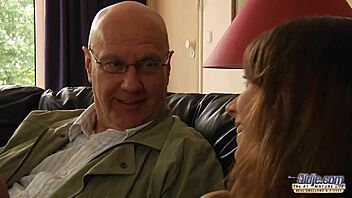 Ever seen a young slut suck and ride an old man’s cock?