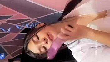 i rock my dildo as a cosplay bunny in the bath