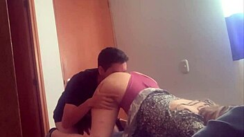 Stepsister Locks Room with Boyfriend - Hidden Cam Reveals Wild Riding