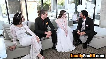 lesbian brides, are you ready for a foursome with stepfathers?