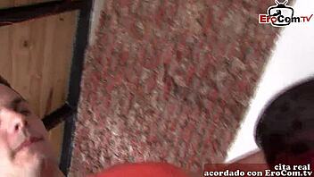 Skinny Spanish Redhead Milf Amateur Gets Fucked with Cum in Mouth Finish.