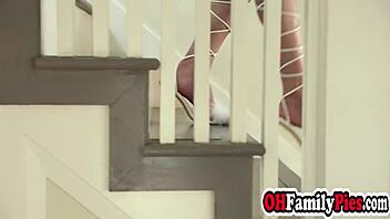 Horny Blonde Teen 18+ Stepsister Haley Reed Gives Perfect Blowjob In Costume