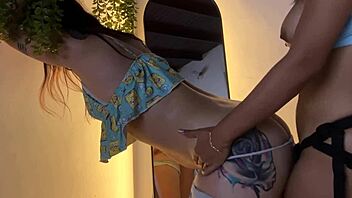 i'm a beautiful housewife playing kinky foot games with penetration with my european roommate