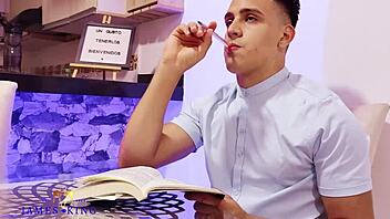 My horny hermanastra got me with wild kitchen action, oops!