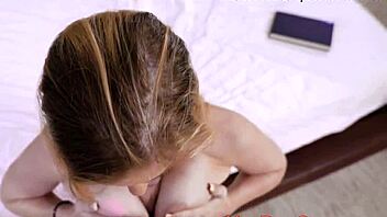 Teen and stepdad share an intimate moment.