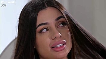 Martina Smeraldi takes wild DP slamming at hairdresser's, damn hot!