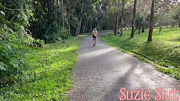 Lonely woman resists stranger's temptation in park