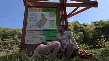 He takes me hard by the roadside, so risky! 🔥