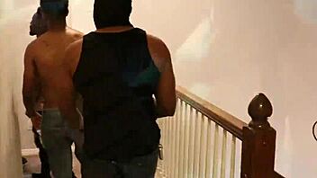 American MILF gets choked and face-fucked by big black cocks at the party! 😈