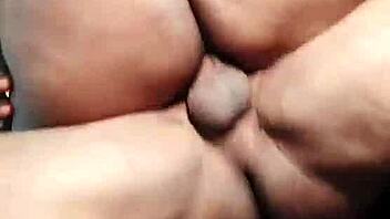 Monster cock fucks shaved pussy!