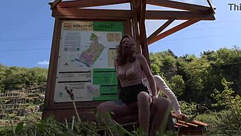 He takes me hard by the roadside, so risky! 🔥