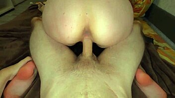 She cums twice before legs shake on fat cock in tight pussy