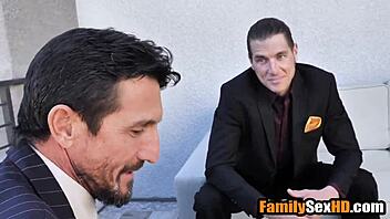 lesbian brides, are you ready for a foursome with stepfathers?