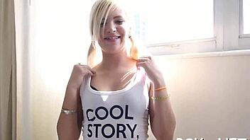 wanna see petite teen blowjob and fucking?