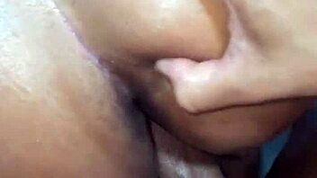 beautiful wife in lingerie takes monster cock while husband watches