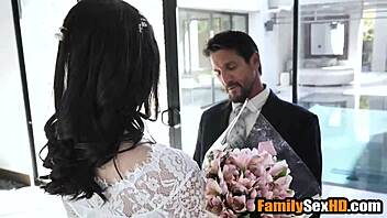 lesbian brides, are you ready for a foursome with stepfathers?