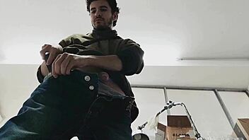 watch me sneak around the shop to jerk myself off gigantic cumshot