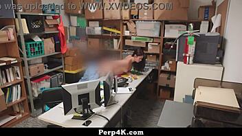 LP Officer Catches Naiomi Mae Bent Over