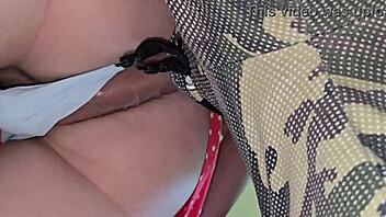 oops, slid under petite 18+ girl’s skirt in subway for cum