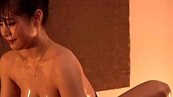 Japanese massage turns into forbidden oily service with intense close contact part 4