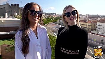 Lara Petite Devours Cock and Pussy in Hot Threesome