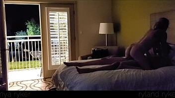 HOT YOUNG SLUT FUCKED HARD IN MOTEL WITH DOOR OPEN!