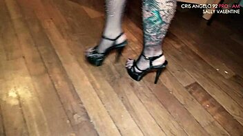 Petite Surprise Featuring Sally Valentine and Cris Angelo in a Homemade Scene