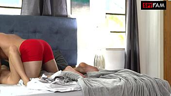 horny stepsis pleads with stepbro to stuff her tight exotic pussy