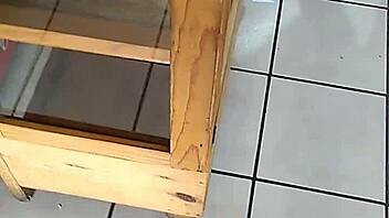 MEXICAN WOMAN WITH BIG ASS SHOPPING IN STORE