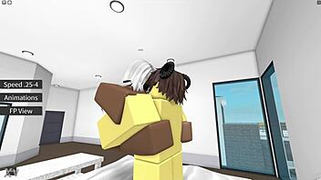 having fun with a nice lady in various activities