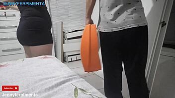 Dirty Brazilian Brunette Pays Installer With Facial And Big Cock Close Up Moan