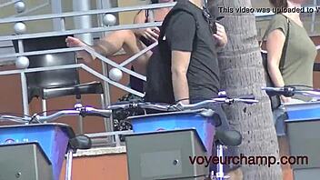 Helena Price Flashes Pussy in Public Upskirt