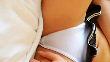 shy cosplayer amateur gets fucked by a fan, sexy girl bounces on big cock and moans.