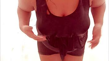 Horny Milf Sneakily Shows Off Her Big Tits And Boobs